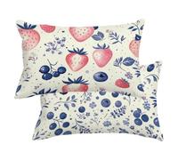 Funda Cojin Impermeable Lino Crema, Funda Almohada 60x80 2 Piezas -4042
