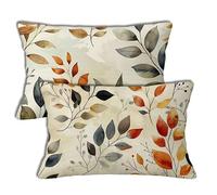 Funda Cojin Verde Azulado Fundas Cojines 40x70 cm Naranja Cojines 2 Piezas Rectangular Sofa Lino Decorativos Funda de Almohada con Cierre Invisible para Coche Silla Dormitorio Decoracion h-1413