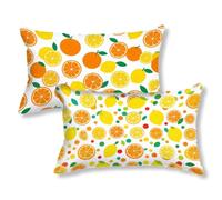 Funda Cojines Exterior Impermeable 30x50 Cojines Naranja Pack 2, Cod290