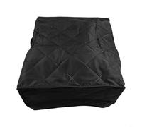 Funda de algodón para parrilla al aire libre, 40,6 x 38 x 23 cm, protector de polvo negro para barbacoa de jardín, fácil de limpiar e instalar, estuche de almacenamiento que ahorra espacio