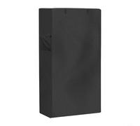 Funda de almacenamiento Oxford 420D negra prolongada equipada con cremallera y bolsillo, a prueba de polvo impermeable para protección de estantería de pie (76 x 35 x 157 cm)