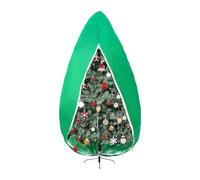 Funda de almacenamiento para árbol de Navidad, gran tamaño, bolsa de almacenamiento de árbol decorado verticalmente, funda antipolvo, cónica, cremallera y cordón, tejido grueso, para árbol de 2,4 m