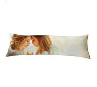 Funda de Almohada Amarillo,Funda Cojin Largo 30x90 Terciopelo,Ángel Fundas Cojines Impermeable,Cubrecuellos para Sofá Cama,Suave & Antideslizante & Duradero,para Sofá Hogar Decor,Regalo Mujer Z-856