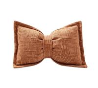 Funda de almohada decorativa de felpilla suave con forma de lazo | Funda de cojín para sofá, cama, silla, coche, hogar, sala de estar, dormitorio