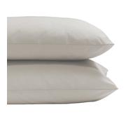 Funda de almohada NOA 50 x 70 cm, juego de 2 piezas, gris piedra, algodón, Clarysse