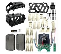 Funda de batería de 15 ranuras, compatible con celdas Dewalt de 20 V DCB200, soporte de almacenamiento de plástico para reparación de baterías de bricolaje