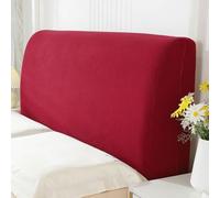 Funda de cabecero de Cama de Tela elástica Jacquard de Color sólido, Funda para cabecero para Camas Individuales, Dobles y tamaño King, Cubierta Antipolvo- Red|| 180cm