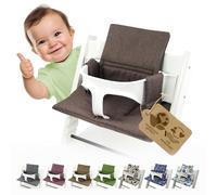 Funda de cojín de asiento para silla alta Mod. 2 (org. Medio) Juego de reductores de asiento compatible con Stokke Tripp Trapp