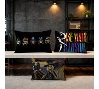 Funda de cojín de la banda de rock G-Guns N R-Roses, producto estrella para el hogar, sofá, sala de estar, funda de almohada decorativa suave de doble cara 4 PC50x70CM(20x28in)