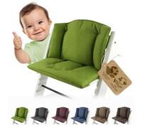 Funda de cojín de repuesto compatible con Stokke Tripp Trapp (verde claro | Funda de cojín reductor de asiento, mod. 1