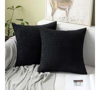 Funda de cojín de terciopelo suave, lisa y decorativa, de forma cuadrada, con un estampado grande de granos de maíz, ideal para sofás y dormitorios, de 50 x 50 cm (20 x 20 pulgadas)