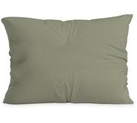 Funda de cojín Unyqoos® Zelesta Comfort Duo, 60x70 cm, color verde oliva, juego de 2, microfibra super suave con cremallera interior de alta calidad