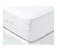 Funda de colchón Blanco para cama, Con Cremallera en L - Impermeable antiacaros cama de 90-105-135-150