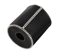 Funda de Cuero para Bombona de Gas de Camping Portátil Negra | Protección Decorativa, Textura Elegante, Resistente al Desgaste, para Barbacoa al Aire Libre y Picnic