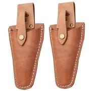 Funda de Cuero para Tijeras de podar, Soporte para alicates, Funda para Tijeras a presión para Herramientas de jardín, Paquete de 2