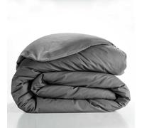 Funda de edredón - Douceur d'Intérieur - LINA - Algodón - 240x220 cm - color antracita