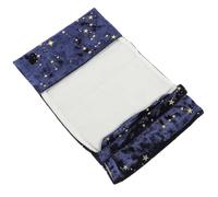 Funda de Libro de Tela Azul Estampado Dorado y Estrellas | Hecha a Mano, Reutilizable y Discreta, para Cuadernos y Tapa Dura, Colección Personal Estilo Aleatorio