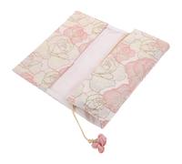 Funda de Libro de Tela Rosa Lavable para Novelas y Cubierta Resistente | Impresión Decorativa, Identificación Fácil, para Oficina, Lectura en Biblioteca y Colección Personal