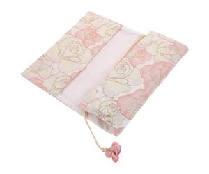Funda de Libro de Tela Rosa Lavable para Novelas y Cubierta Resistente | Impresión Decorativa, Identificación Fácil, para Oficina, Lectura en Biblioteca y Colección Personal