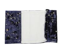 Funda de Libro Estampado Dorado de Estrellas de Tela Azul | Hecha a Mano, Diseño Creativo para Libros y Textos, Uso Escolar o Colección Personal Varios estilos