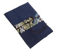 Funda de Libro Hecha a Mano de Tela para Cuaderno A5 | Estilo Vintage Patrón Delicado, Portátil y Resistente al Desgarro, para Oficina, Estudiantes y Colección