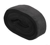 Funda de nailon para manguera de 7,5 m, resistente a la abrasión, para sopletes de soldadura, líneas hidráulicas, protector de tubo flexible para seguridad en talleres, 5 cm, color negro