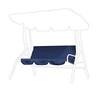 Funda de repuesto para cojín de columpio de patio impermeable al aire libre, funda de asiento de columpio, cubiertas protectoras a prueba de polvo para hamaca de columpio de jardín de 3 asientos (Azul
