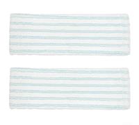 Funda de repuesto para fregona Leifheit XL Cotton Plus, almohadilla de microfibra turquesa con cerdas absorbentes para vinilo laminado de madera dura, 48 x 17 cm, lavable (paquete de 2)
