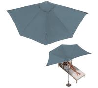 Funda De Repuesto Para Sombrilla Semicircular Para Jardín Antiviento