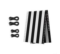 Funda de repuesto pesada para tumbona de 160 x 52 cm, tela a rayas de doble cara para muebles de jardín y tumbona de playa, resistente a la intemperie, fácil de limpiar con juego de fijación (rayas