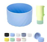 Funda de silicona para Stanley 40 de 850.5 g, funda protectora de silicona para vasos Stanley, protector inferior de taza para Stanley de 7,5 cm de diámetro, accesorios de botella de agua (azul)