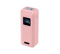 Funda de silicona suave para banco de energía Anker 26250 mAh 300 W, funda protectora a prueba de polvo, a prueba de golpes, ligera, delgada, con puerto fácil, negro, rosa, gris (rosa)