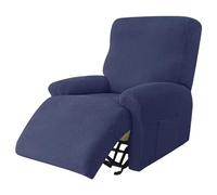 Funda De Sillón Relax Elásticas, Fundas De Butacas Relax Reclinable Universal Ajustables, Set di 4 pezzi Fundas Reclinables De Sofá Cubiertas Protector Para Sillón Eléctrica Relax Con Bolsillos(A8)