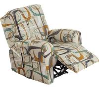 Funda de Sillón Relax Reclinable 4/6/8-Piezas Elástica Spandex Completo Protector para Sillón Reclinable 1 Plaza Funda de Sofá Antideslizante Funda para sillón Reclinable Protector para Sillón ( Color