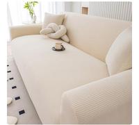 Funda de sofá antideslizante de alta elasticidad para niños y mascotas, lavable, protector de piel para sofá de 5 plazas (305-360 cm), elegante diseño blanco, protector de muebles para todas las