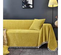 Funda de sofá de felpilla gruesa antiarañazos, cobertura completa, funda de sofá de 3 plazas, protector de sofá, decoración de sala de estar, manta de sofá