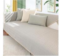 Funda de sofá de refrescante Cómodo Material de Seda Hielo, Fundas Universal para Sofa 1 2 3 4 Plazas, Diseño Transpirable calurosos días de Verano(Light Gray,110 * 210cm)