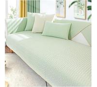 Funda de sofá de refrescante Cómodo Material de Seda Hielo, Fundas Universal para Sofa 1 2 3 4 Plazas, Diseño Transpirable calurosos días de Verano(Green,70 * 120cm)