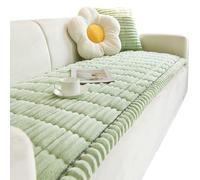 Funda de sofá lavable verde matcha para sofás y sillones de esquina de cuero de 1 a 4 plazas, protector grueso para perros y mascotas, protector elegante para muebles, 70 x 120 cm