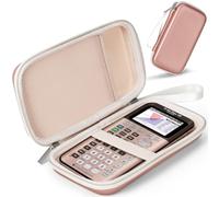 Funda de transporte para calculadora gráfica de color Texas Instruments TI-84 Plus CE/TI-83 Plus/TI-83 Plus CE/TI-Nspire CX II CAS/TI-Nspire CX II, bolsillo de malla extra, cargador de cable de carga