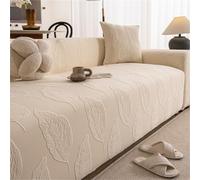 Funda elástica for sofá, for Protector de sofá de 3 Cojines, Protector de Muebles de Funda de sofá de 1 Pieza(Beige,Five Seat)