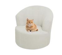 Funda Elástica para Silla Giratoria de Barril Moderna Funda para Sillón Giratorio Funda para Sillón Redondo Tipo Barril Funda para Sillón Club (Blanco Juego de 2)