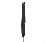Funda giratoria para secadora de ropa, resistente a la intemperie, con funda con cremallera para patio, césped, tela 210D, color negro