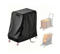 Funda Impermeable En Forma De L Para Silla Plegable, Protector de Carrito 420D Oxford Resistente A Rayos UV Y Polvo Para Muebles De JardíN Y Patio (Negro,110 x 54 x 110 cm)