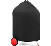 Funda impermeable para parrillas esféricas Unyqoos®, diámetro 67 cm: fabricada en poliéster resistente a la intemperie con revestimiento de PU, cuenta con 2 hebillas resistentes y correas duraderas