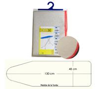 Funda mesa plancha espuma metalizada 130x48 cm.