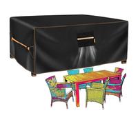 Funda Mueble Exterior Tela Oxford 600D, Funda Sofá Jardín Impermeable Antipolvo Protectora Solar(250*150*90cm)