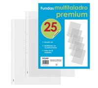 Funda multitaladro dohe premium pp 80µ pl.nj. a4 16 tal.rfzo. paquete