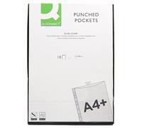 FUNDA MULTITALADRO Q-CONNECT FOLIO 80 MC CRISTAL BOLSA DE 10 UNIDADES