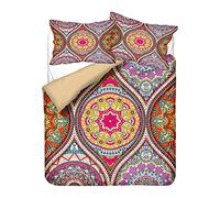 Funda Nórdica Bohemia Mándala Flores Indio Estilo Étnico Exótico Juego de Cama Boho Funda de edredón y Funda de Almohada (150x200 cm - Cama 90 cm, Color 3)